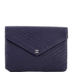 Chanel Statement Pouch Chevron Caviar #243179C17B
